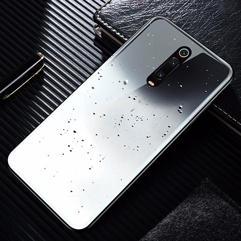 Coque Rebord Contour Silicone et Vitre Miroir Housse Etui T02 pour Xiaomi Mi 9T Noir