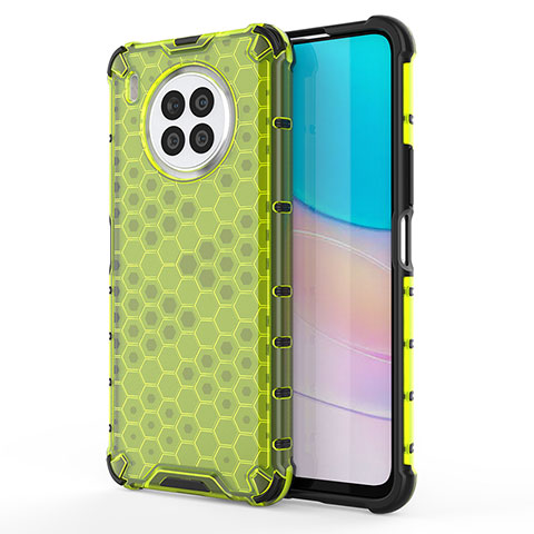 Coque Rebord Contour Silicone et Vitre Transparente Housse Etui 360 Degres AM1 pour Huawei Honor 50 Lite Vert