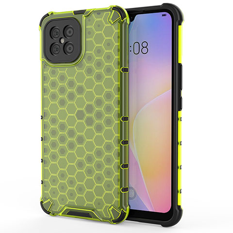 Coque Rebord Contour Silicone et Vitre Transparente Housse Etui 360 Degres AM1 pour Huawei Nova 8 SE 4G Vert