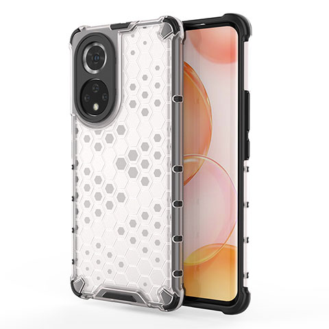 Coque Rebord Contour Silicone et Vitre Transparente Housse Etui 360 Degres AM1 pour Huawei Nova 9 Blanc