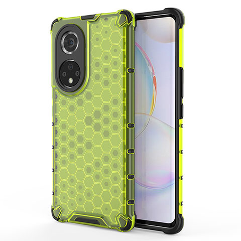 Coque Rebord Contour Silicone et Vitre Transparente Housse Etui 360 Degres AM1 pour Huawei Nova 9 Pro Vert