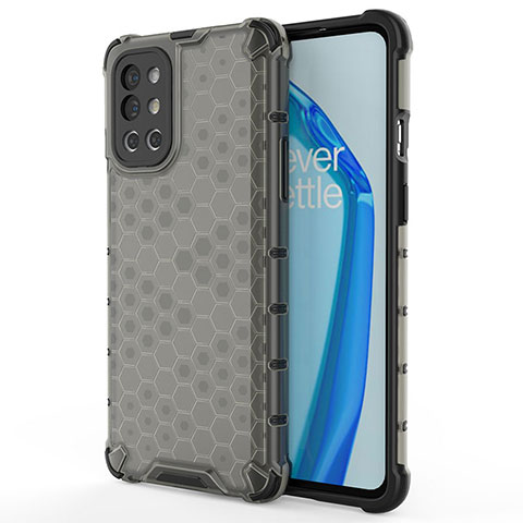 Coque Rebord Contour Silicone et Vitre Transparente Housse Etui 360 Degres AM1 pour OnePlus 9R 5G Noir