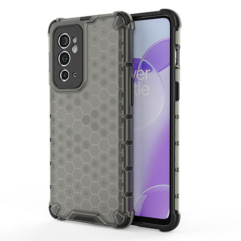 Coque Rebord Contour Silicone et Vitre Transparente Housse Etui 360 Degres AM1 pour OnePlus 9RT 5G Noir