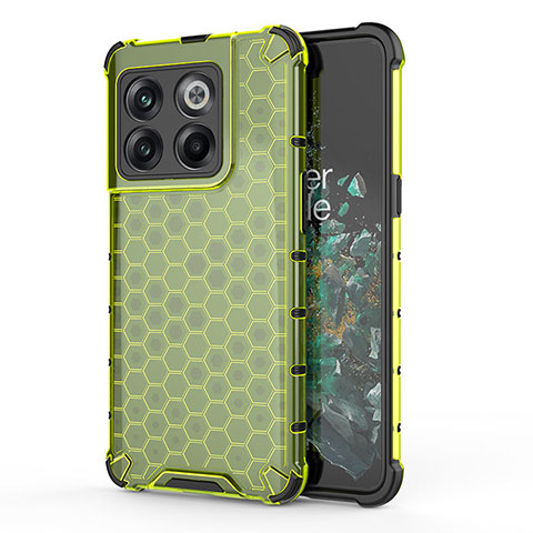 Coque Rebord Contour Silicone et Vitre Transparente Housse Etui 360 Degres AM1 pour OnePlus Ace Pro 5G Vert