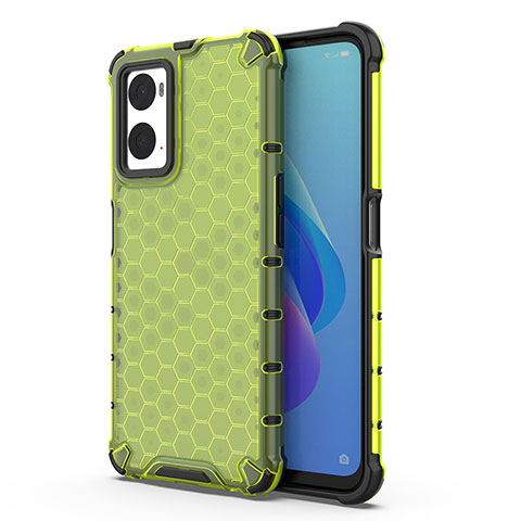 Coque Rebord Contour Silicone et Vitre Transparente Housse Etui 360 Degres AM1 pour Oppo A36 Vert