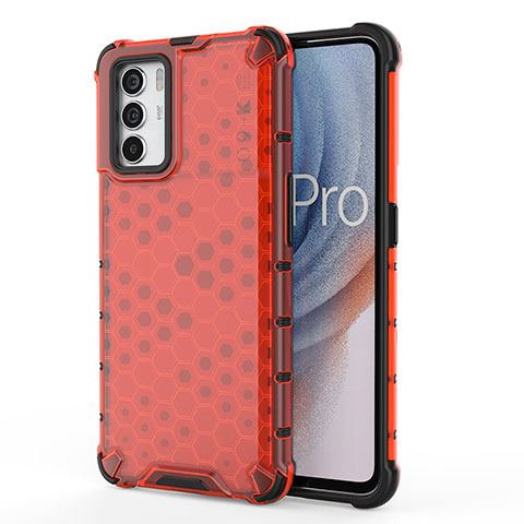 Coque Rebord Contour Silicone et Vitre Transparente Housse Etui 360 Degres AM1 pour Oppo K9 Pro 5G Rouge