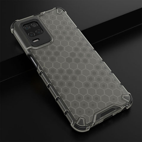 Coque Rebord Contour Silicone et Vitre Transparente Housse Etui 360 Degres AM1 pour Realme 8s 5G Noir