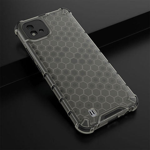 Coque Rebord Contour Silicone et Vitre Transparente Housse Etui 360 Degres AM1 pour Realme C11 (2021) Noir