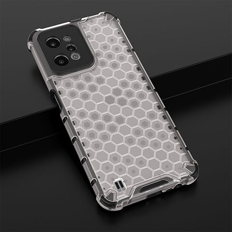 Coque Rebord Contour Silicone et Vitre Transparente Housse Etui 360 Degres AM1 pour Realme C31 Blanc