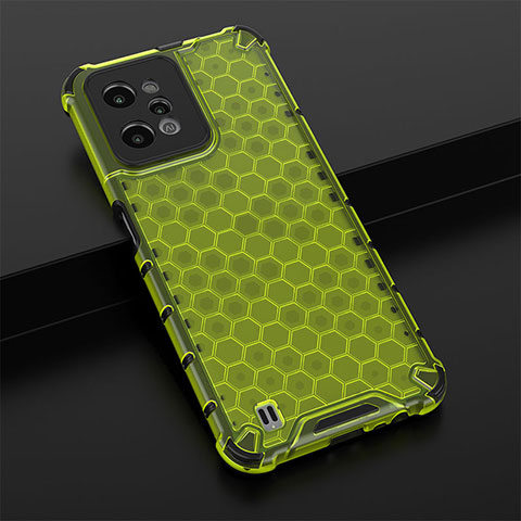 Coque Rebord Contour Silicone et Vitre Transparente Housse Etui 360 Degres AM1 pour Realme C31 Vert