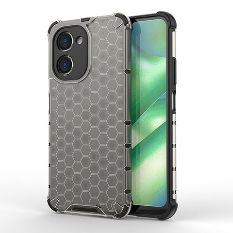 Coque Rebord Contour Silicone et Vitre Transparente Housse Etui 360 Degres AM1 pour Realme C33 Noir