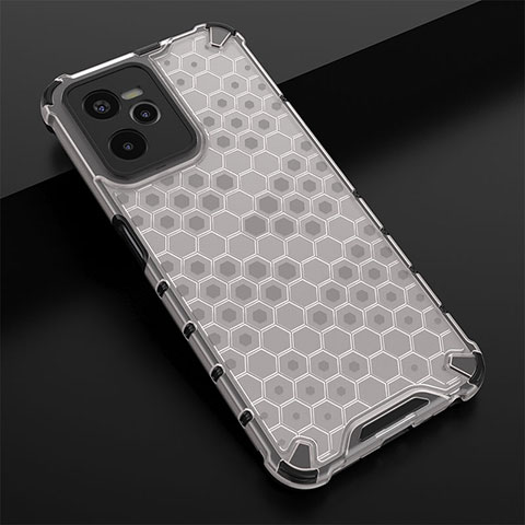 Coque Rebord Contour Silicone et Vitre Transparente Housse Etui 360 Degres AM1 pour Realme C35 Blanc