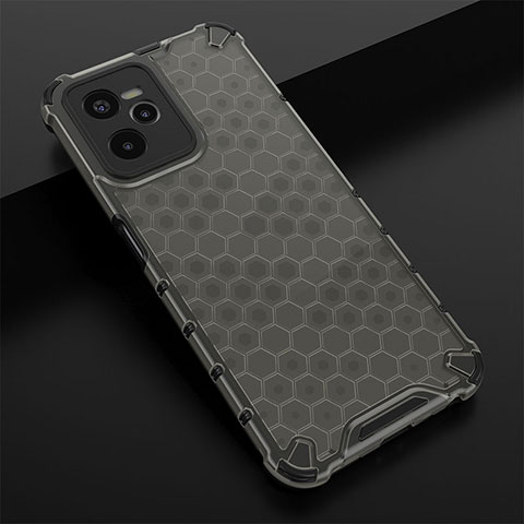 Coque Rebord Contour Silicone et Vitre Transparente Housse Etui 360 Degres AM1 pour Realme C35 Noir