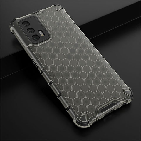 Coque Rebord Contour Silicone et Vitre Transparente Housse Etui 360 Degres AM1 pour Realme GT Master 5G Noir