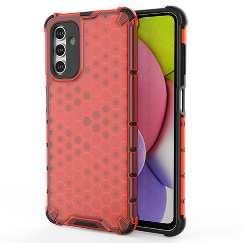 Coque Rebord Contour Silicone et Vitre Transparente Housse Etui 360 Degres AM1 pour Samsung Galaxy A13 5G Rouge