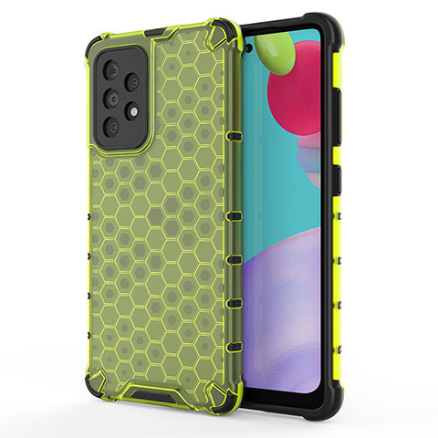 Coque Rebord Contour Silicone et Vitre Transparente Housse Etui 360 Degres AM1 pour Samsung Galaxy A52s 5G Vert