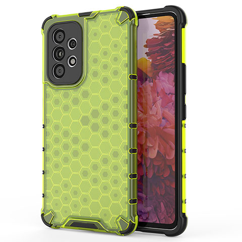 Coque Rebord Contour Silicone et Vitre Transparente Housse Etui 360 Degres AM1 pour Samsung Galaxy A53 5G Vert