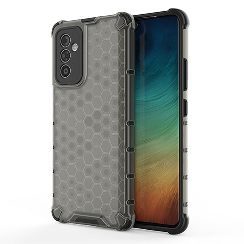 Coque Rebord Contour Silicone et Vitre Transparente Housse Etui 360 Degres AM1 pour Samsung Galaxy A82 5G Noir