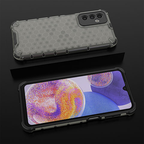 Coque Rebord Contour Silicone et Vitre Transparente Housse Etui 360 Degres AM1 pour Samsung Galaxy M23 5G Noir