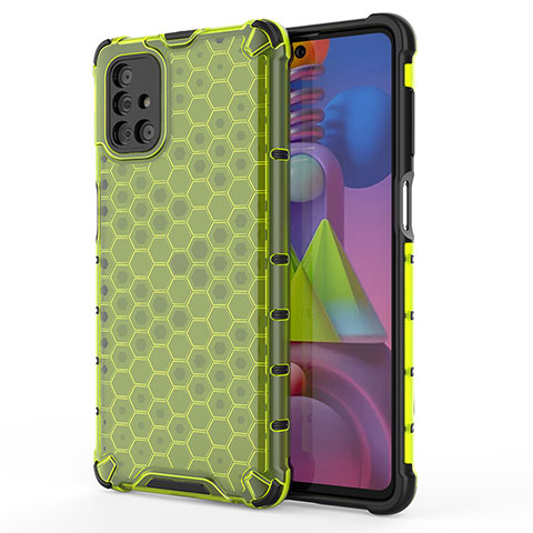 Coque Rebord Contour Silicone et Vitre Transparente Housse Etui 360 Degres AM1 pour Samsung Galaxy M51 Vert