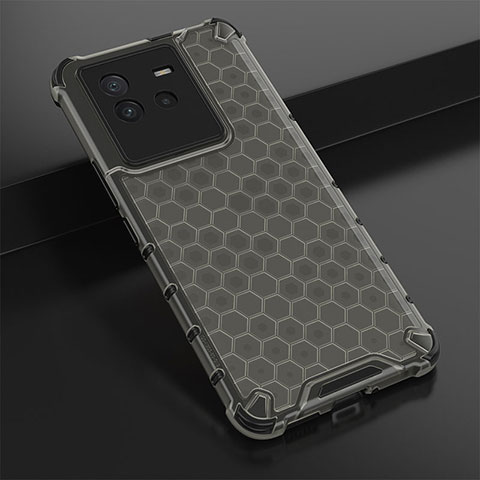 Coque Rebord Contour Silicone et Vitre Transparente Housse Etui 360 Degres AM1 pour Vivo iQOO Neo6 SE 5G Noir