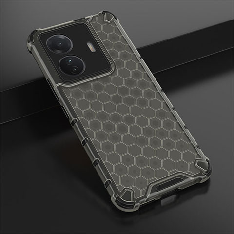 Coque Rebord Contour Silicone et Vitre Transparente Housse Etui 360 Degres AM1 pour Vivo T1 Pro 5G Noir