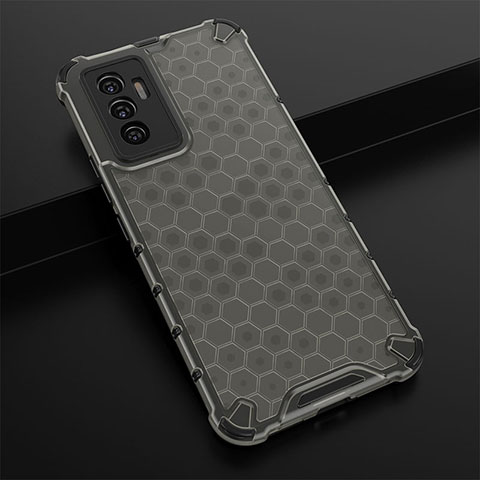 Coque Rebord Contour Silicone et Vitre Transparente Housse Etui 360 Degres AM1 pour Vivo V23e Noir