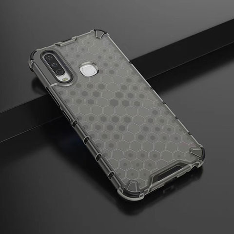 Coque Rebord Contour Silicone et Vitre Transparente Housse Etui 360 Degres AM1 pour Vivo Y11 Noir