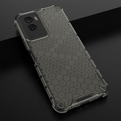 Coque Rebord Contour Silicone et Vitre Transparente Housse Etui 360 Degres AM1 pour Vivo Y55s (2021) Noir