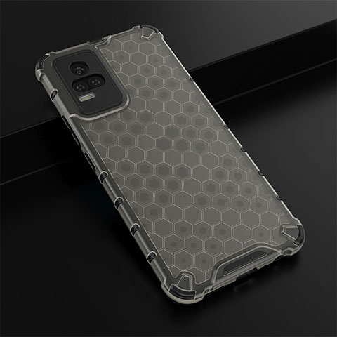 Coque Rebord Contour Silicone et Vitre Transparente Housse Etui 360 Degres AM1 pour Vivo Y73 (2021) Noir