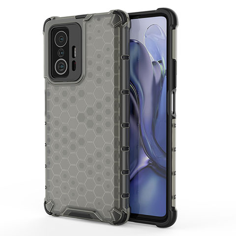 Coque Rebord Contour Silicone et Vitre Transparente Housse Etui 360 Degres AM1 pour Xiaomi Mi 11T 5G Noir