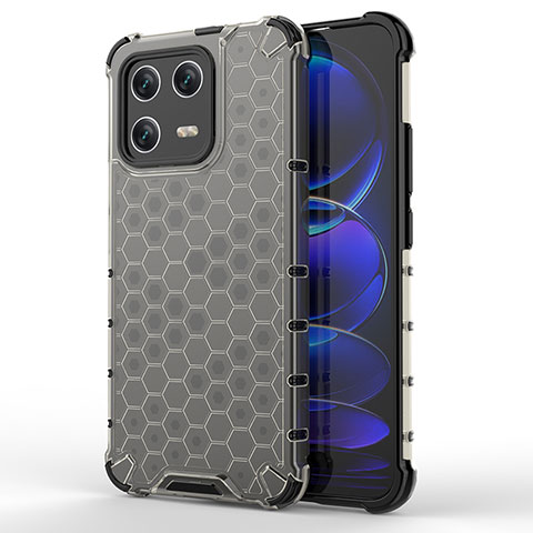 Coque Rebord Contour Silicone et Vitre Transparente Housse Etui 360 Degres AM1 pour Xiaomi Mi 13 5G Noir