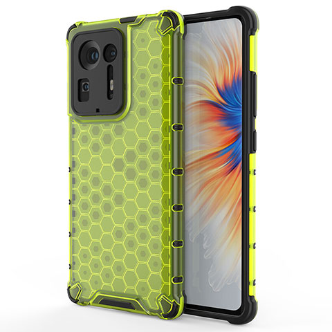 Coque Rebord Contour Silicone et Vitre Transparente Housse Etui 360 Degres AM1 pour Xiaomi Mi Mix 4 5G Vert