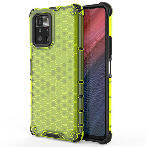 Coque Rebord Contour Silicone et Vitre Transparente Housse Etui 360 Degres AM1 pour Xiaomi Poco X3 GT 5G Vert