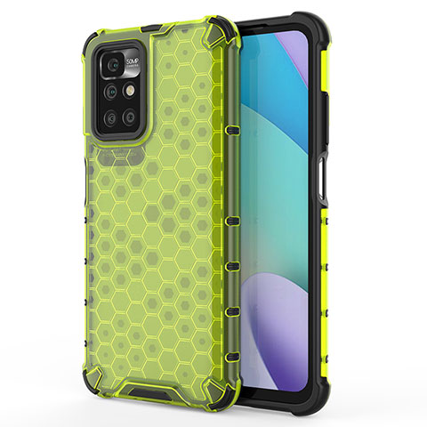 Coque Rebord Contour Silicone et Vitre Transparente Housse Etui 360 Degres AM1 pour Xiaomi Redmi 10 4G Vert