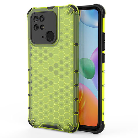 Coque Rebord Contour Silicone et Vitre Transparente Housse Etui 360 Degres AM1 pour Xiaomi Redmi 10 India Vert