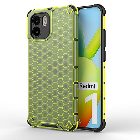 Coque Rebord Contour Silicone et Vitre Transparente Housse Etui 360 Degres AM1 pour Xiaomi Redmi A2 Plus Vert