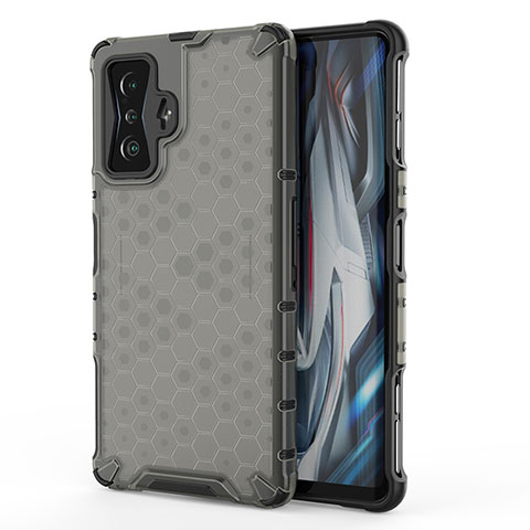 Coque Rebord Contour Silicone et Vitre Transparente Housse Etui 360 Degres AM1 pour Xiaomi Redmi K50 Gaming AMG F1 5G Noir