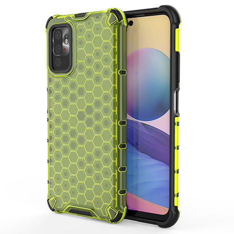 Coque Rebord Contour Silicone et Vitre Transparente Housse Etui 360 Degres AM1 pour Xiaomi Redmi Note 10 5G Vert