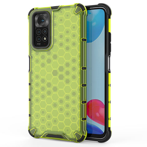 Coque Rebord Contour Silicone et Vitre Transparente Housse Etui 360 Degres AM1 pour Xiaomi Redmi Note 11 4G (2022) Vert