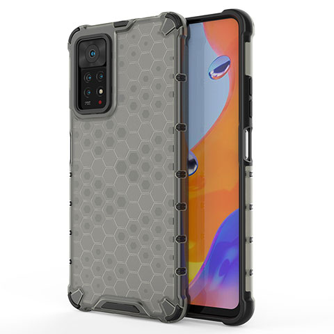 Coque Rebord Contour Silicone et Vitre Transparente Housse Etui 360 Degres AM1 pour Xiaomi Redmi Note 11 Pro 4G Noir