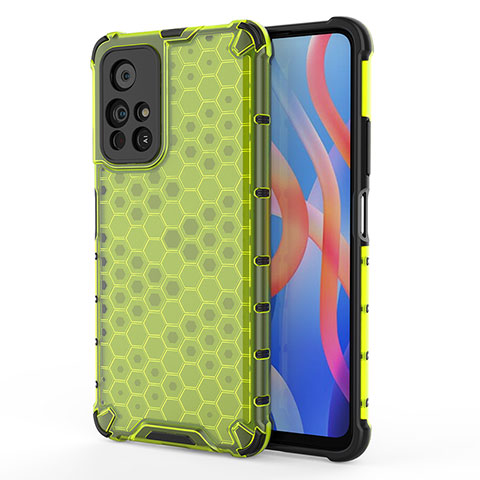 Coque Rebord Contour Silicone et Vitre Transparente Housse Etui 360 Degres AM1 pour Xiaomi Redmi Note 11S 5G Vert