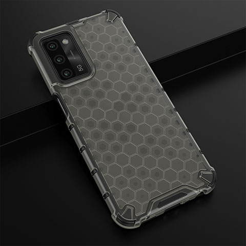 Coque Rebord Contour Silicone et Vitre Transparente Housse Etui 360 Degres AM2 pour Oppo A53s 5G Noir