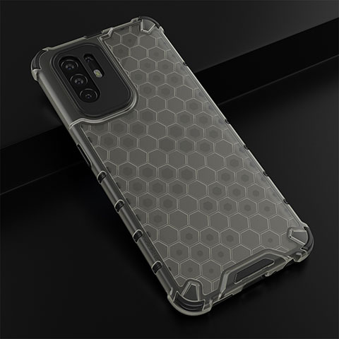 Coque Rebord Contour Silicone et Vitre Transparente Housse Etui 360 Degres AM2 pour Oppo F19 Pro+ Plus 5G Noir