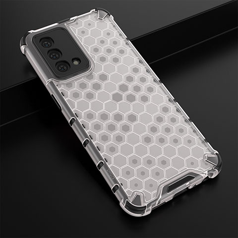 Coque Rebord Contour Silicone et Vitre Transparente Housse Etui 360 Degres AM2 pour Oppo K9 5G Blanc