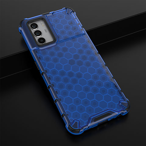 Coque Rebord Contour Silicone et Vitre Transparente Housse Etui 360 Degres AM2 pour Oppo K9 Pro 5G Bleu