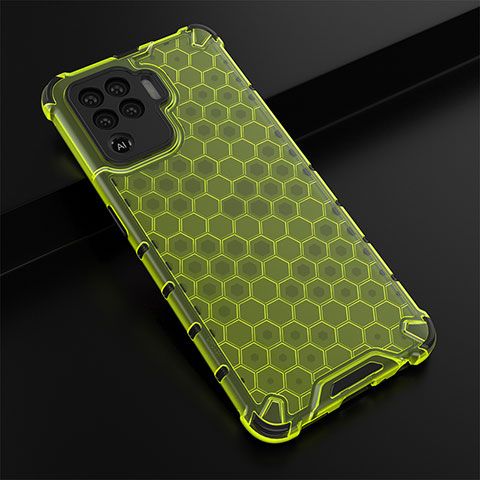 Coque Rebord Contour Silicone et Vitre Transparente Housse Etui 360 Degres AM2 pour Oppo Reno5 Lite Vert