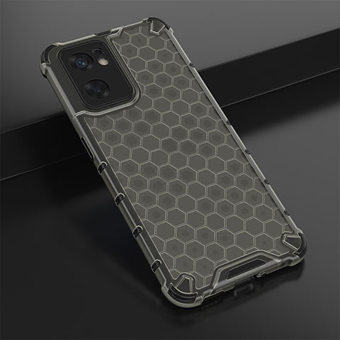 Coque Rebord Contour Silicone et Vitre Transparente Housse Etui 360 Degres AM2 pour Oppo Reno7 SE 5G Noir