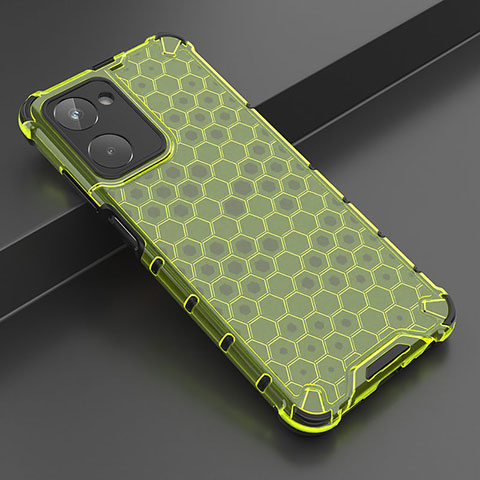 Coque Rebord Contour Silicone et Vitre Transparente Housse Etui 360 Degres AM2 pour Realme 10 4G Vert