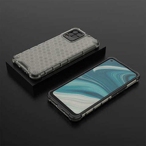 Coque Rebord Contour Silicone et Vitre Transparente Housse Etui 360 Degres AM2 pour Realme 8 4G Noir